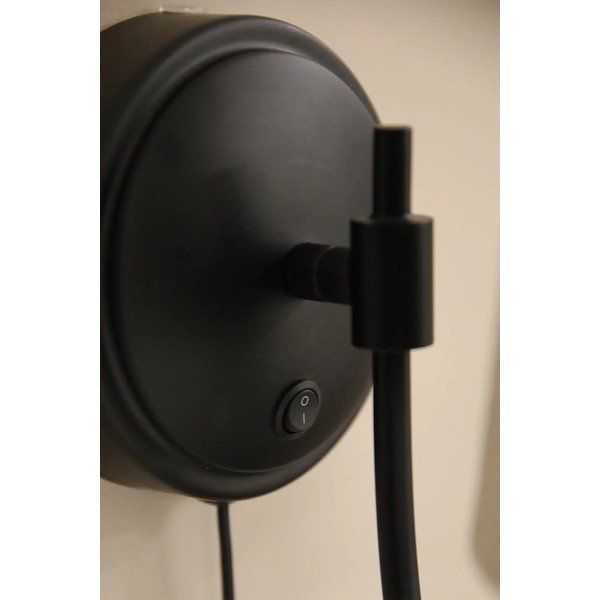 Черна/бежова стенна лампа за контакт Amar – Markslöjd-image-4