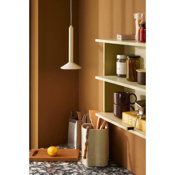 Стенен рафт на няколко нива в жълт и сив цвят 50 cm Pep – Hübsch-image-1