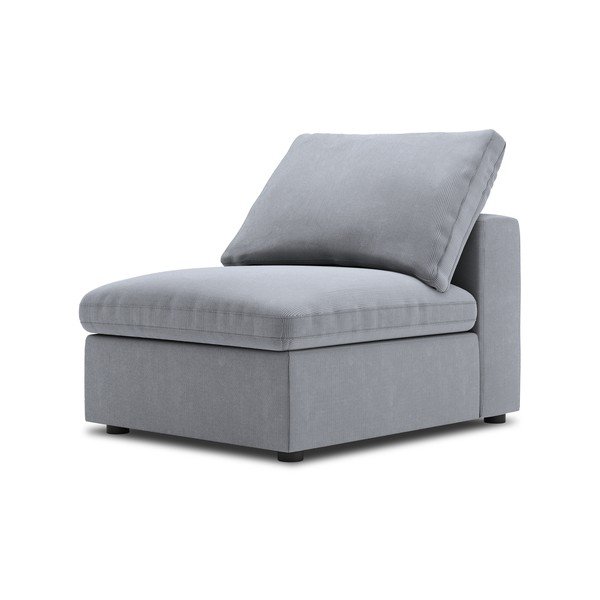 Сива средна част на модулен диван от велур Galaxy - Windsor & Co Sofas-image-2