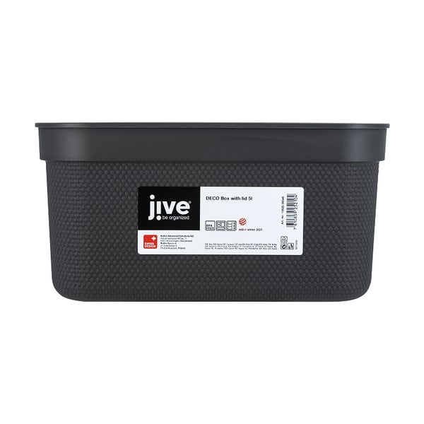 Пластмасова кутия за съхранение с капак Deco - Rotho-image-4