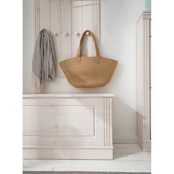 Бяла ракла от масивен бор 80x45 cm Anita – Støraa-image-1