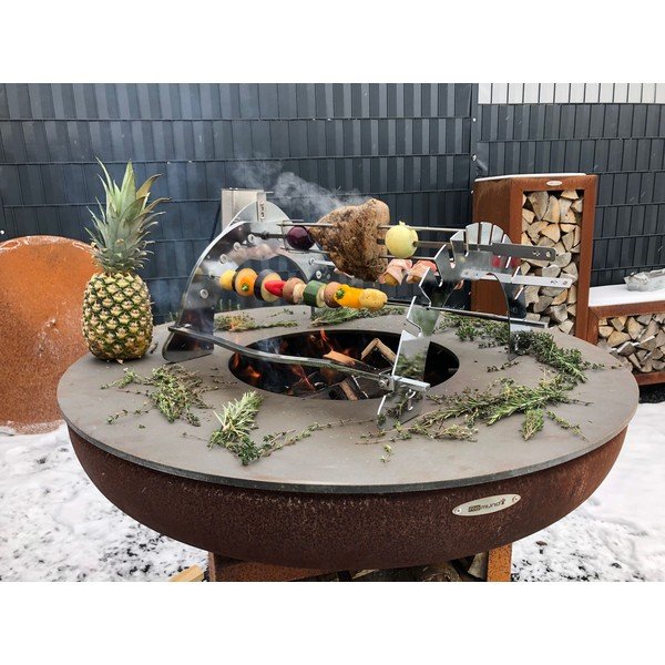 Кафява външна скара на дърва , ø 62 cm Carus S - Remundi-image-1