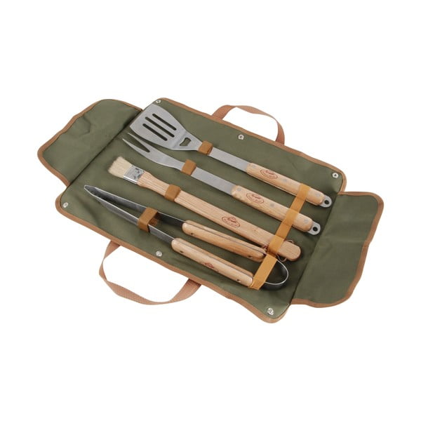 Комплект ръчни инструменти за барбекю и калъф за барбекю - Esschert Design