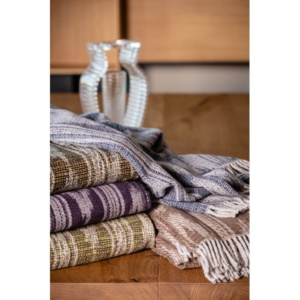 Синьо одеяло със съдържание на памук , 140 x 180 cm Zanzibar - Euromant-image-2