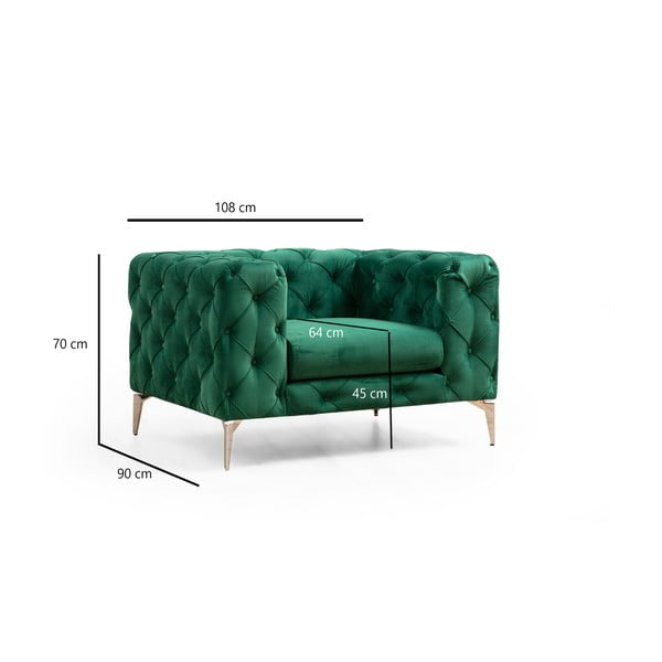 Зелен стол Como – Artie-image-3