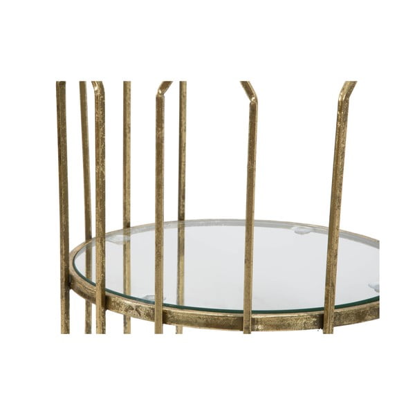 Кръгла масичка за кафе със стъклен плот ø 35 cm Tunisi - Mauro Ferretti-image-4