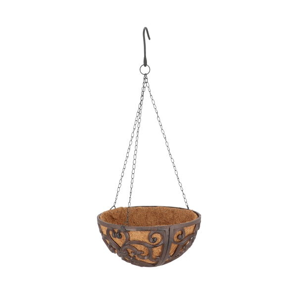 Метална висяща и стенна саксия за цветя ø 30 cm – Esschert Design-image-1