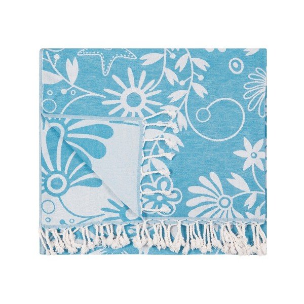 Тюркоазена хавлиена кърпа Kate Louise Helene, 165 x 100 cm-image-4