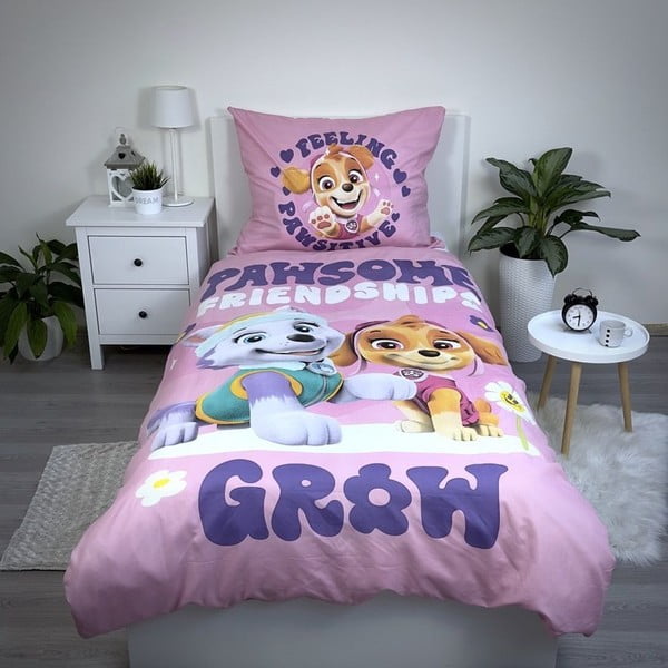 Детско спално бельо от микрофибър 140x200 cm Paw Patrol - Jerry Fabrics-image-1