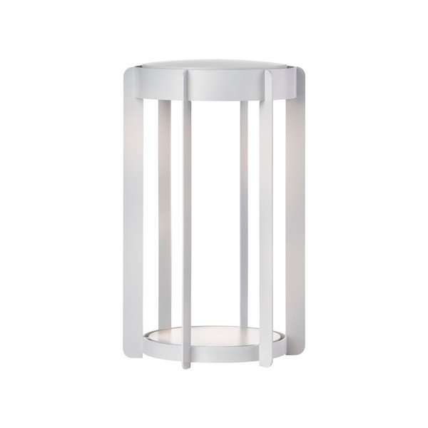 Светлосив екстериорен LED фенер с USB (височина 30 cm) Firefly – Zone-image-2