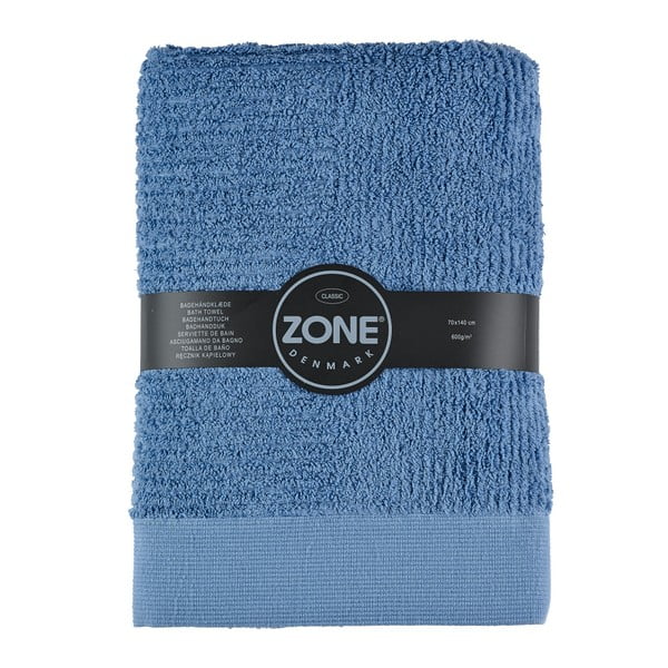 Класическа синя кърпа за баня, 70 x 140 cm - Zone