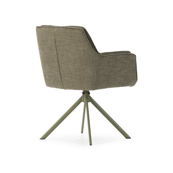 Зелени тапицирани трапезни столове в комплект 2 бр. Keiko – Marckeric-image-4