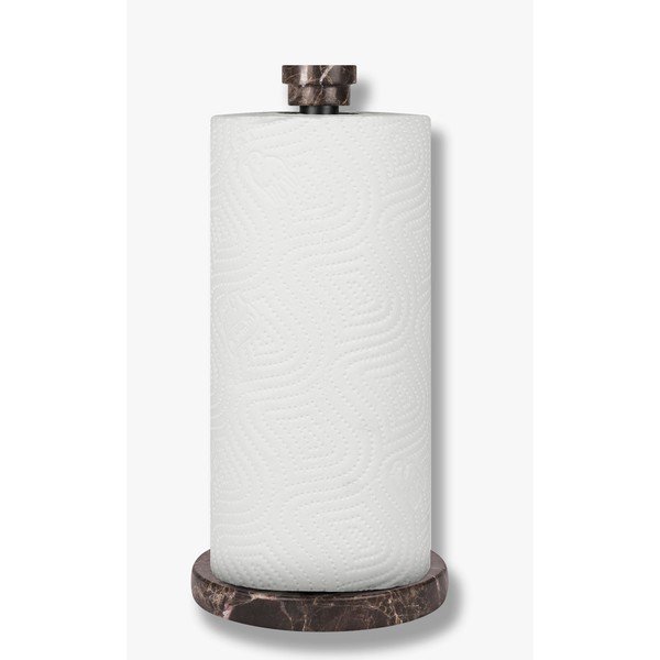 Тъмнокафява мраморна стойка за кухненски кърпи ø 12,5 cm Marble – Mette Ditmer Denmark-image-1