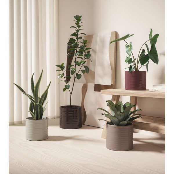 Керамично ръчно изработено покритие за кашпа ø 25 cm Fortuna – Artevasi-image-4