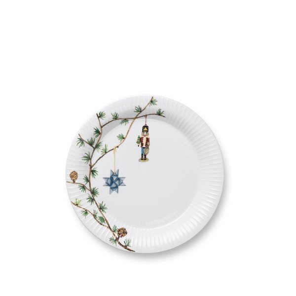 Бяла порцеланова чиния с коледен мотив ø 27 cm Hammershøi Christmas – Kähler Design