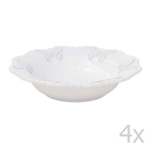 Set 4 polévkových talířů Candice, 22 cm
