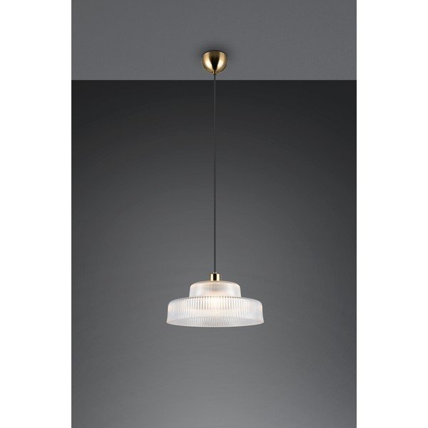 Висящо осветително тяло със стъклен абажур ø 35 cm Abella – Reality-image-1