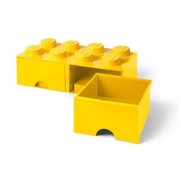 Жълта кутия за съхранение с две чекмеджета - LEGO®