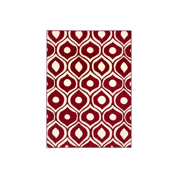 Červený koberec Dena, 160x225 cm