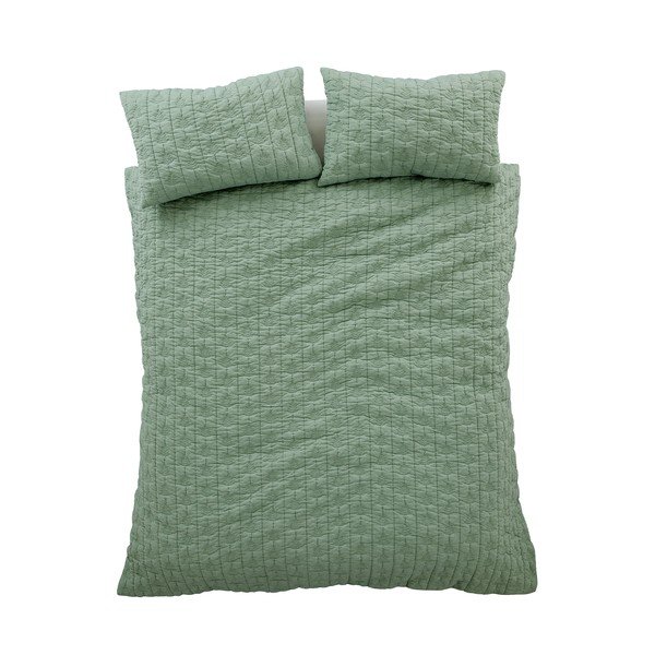 Зелено двойно  3 части спално бельо 200x200 cm Tamba Leaf – Pineapple Elephant