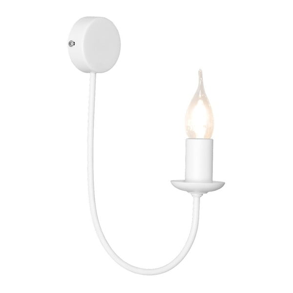 Бяла стенна лампа Sconce Feb White Uno - Glimte