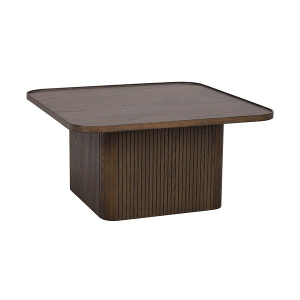 Тъмнокафява масичка за кафе от декор от дъб  ø 80 cm Sullivan – Rowico-image-2