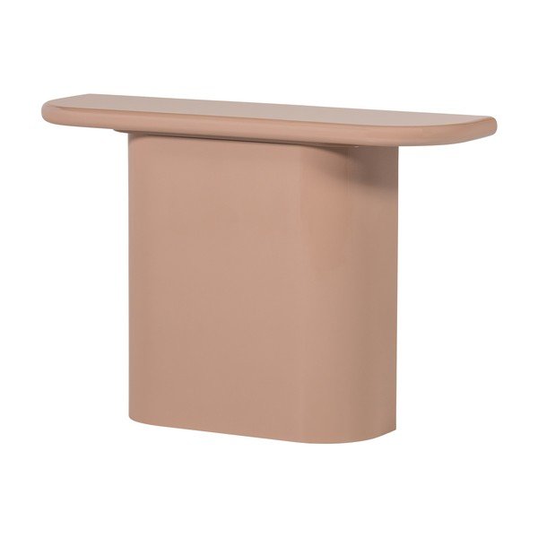 Светлорозова гланцова конзолна маса 30x120 cm Nocta – WOOOD