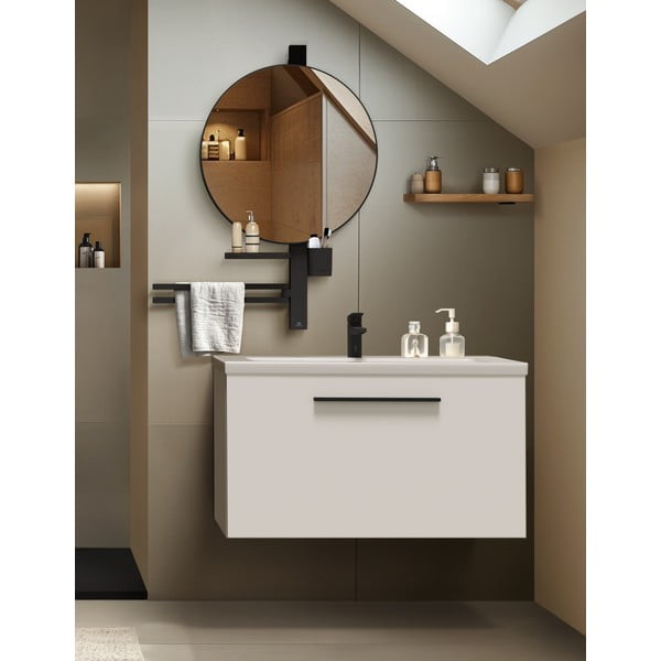 Стенно огледало с рафт/със закачалка ø 51 cm ALU+ – Ideal Standard-image-2