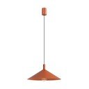Стоманено висящо осветително тяло в тухлен цвят ø 40 cm Zylo – Sollux