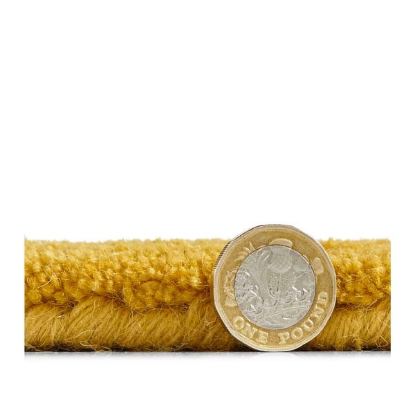 Вълнен килим в цвят горчица , 120 x 170 cm Kasbah - Think Rugs-image-2