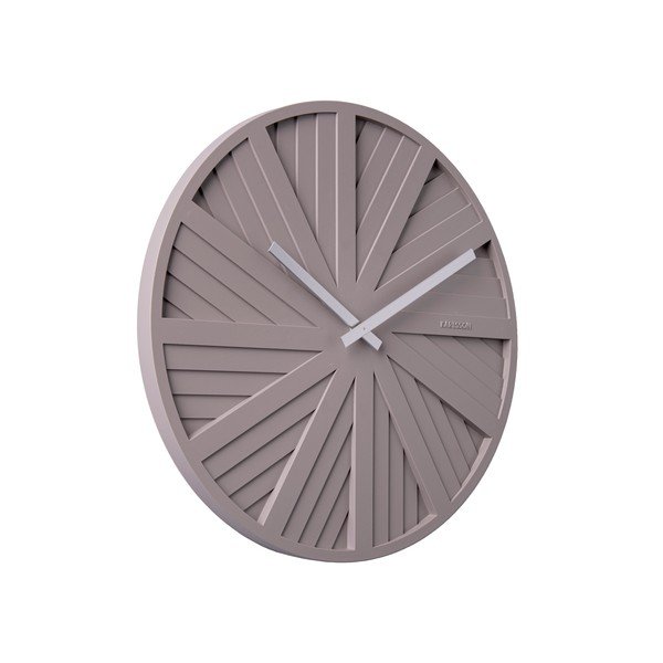 Сив стенен часовник , ø 40 cm Slides - Karlsson-image-1