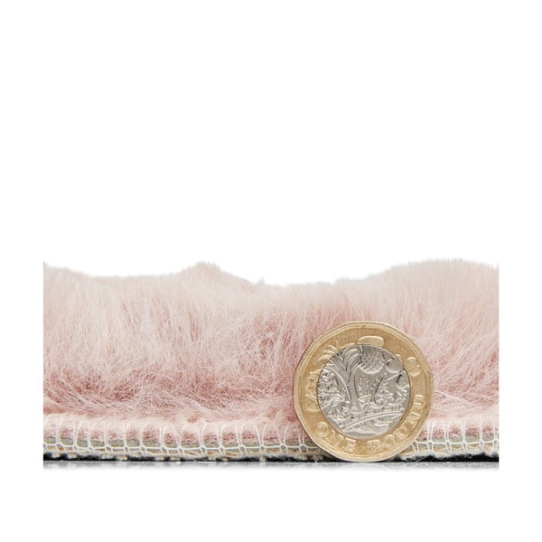 Розов килим , ⌀ 120 cm Teddy - Think Rugs-image-3