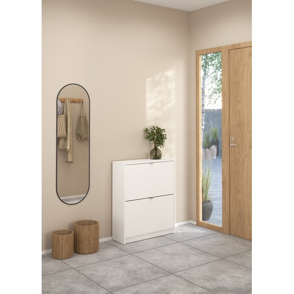 Бяла накланяща се стойка за обувки Shoes – Tvilum-image-1