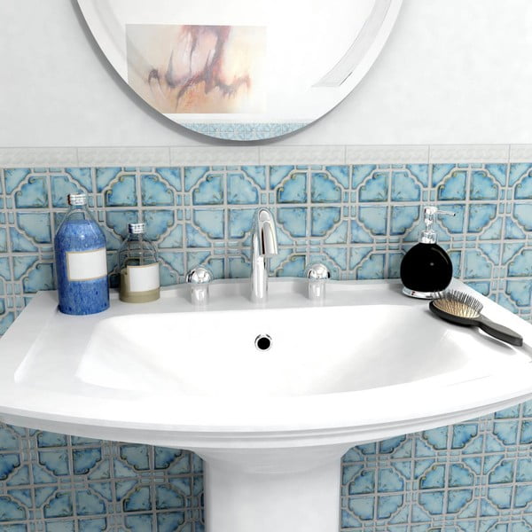 Комплект от 24 стикера за стена Home Azul - Confetti Bathmats