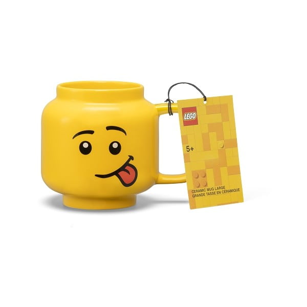 Жълта керамична бебешка чаша 530 ml Head - LEGO®-image-3