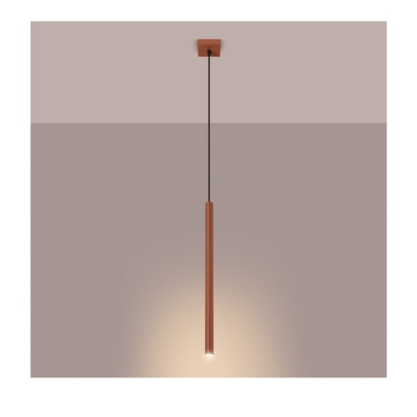 Висящо осветително тяло в тухлен цвят Fideus – Sollux-image-4