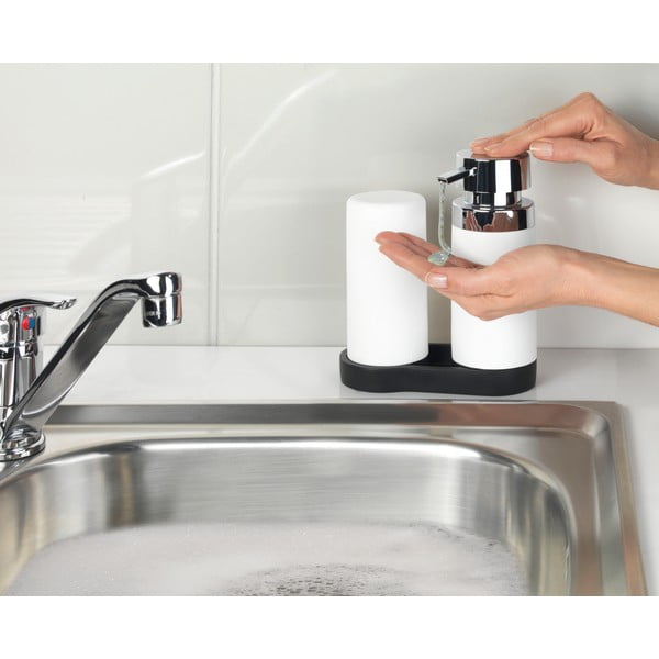 Комплект от 2 дозатора за бял перилен препарат с тавичка Squeeze, 250 ml - Wenko-image-3