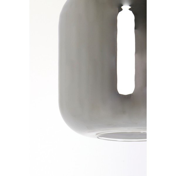 Сива лампа за таван със стъклен абажур ø 16 cm Lekar - Light & Living-image-4
