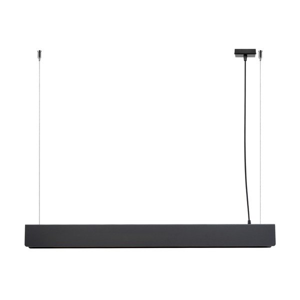 Черно метално LED висящо осветително тяло Nebula – Sollux