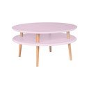 Розова масичка за кафе UFO, Ø 70 cm - Ragaba