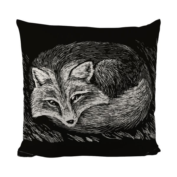 Възглавница Sleepy Fox, 50 x 50 cm - Black Shake