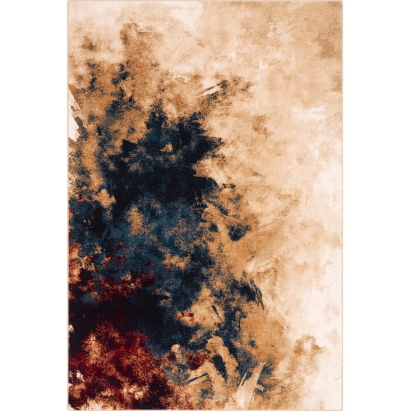 Вълнен килим 133x180 cm Burst dark beige – Agnella