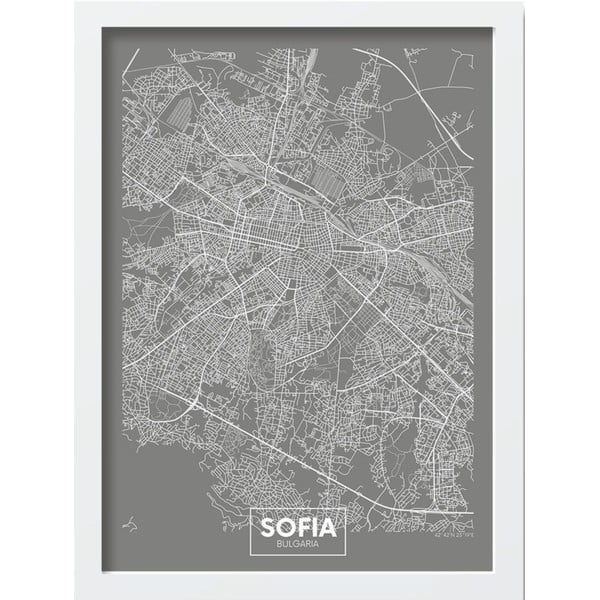 Плакат в рамка 40x55 cm Sofia - Wallity