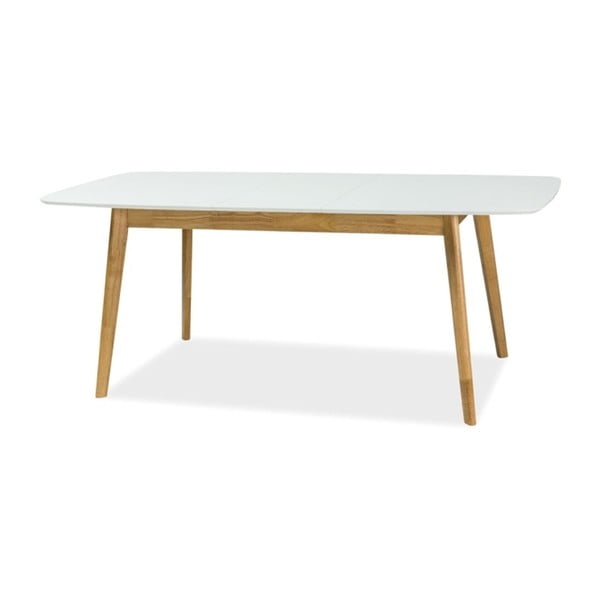 Rozkládací jídelní stůl s bílou deskou Signal Felicio, délka 150 - 190 cm
