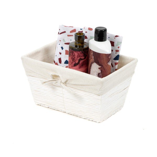 Бяла хартиена кошница за съхранение Хартиена кошница, 26 x 14 cm Kimo - Compactor-image-2