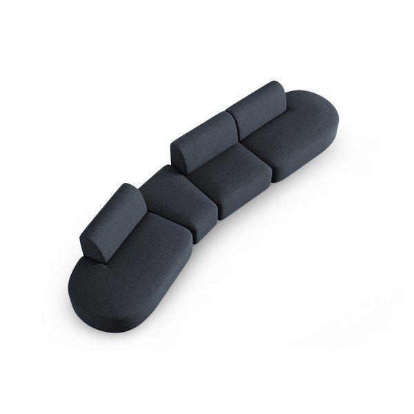 Тъмносин диван 412 cm Shane - Micadoni Home-image-2