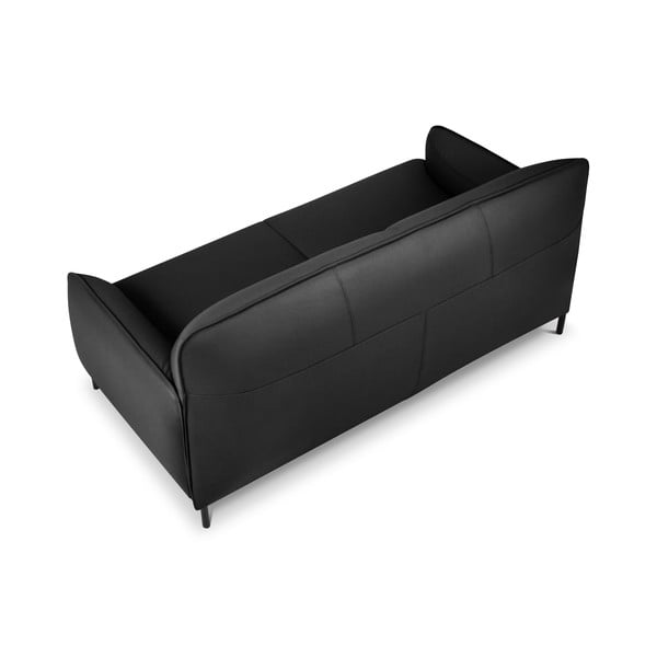 Тъмносив кожен диван , 175 x 90 cm Neso - Windsor & Co Sofas-image-3