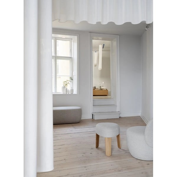 Сива табуретка от плат букле KUON - Blomus-image-3