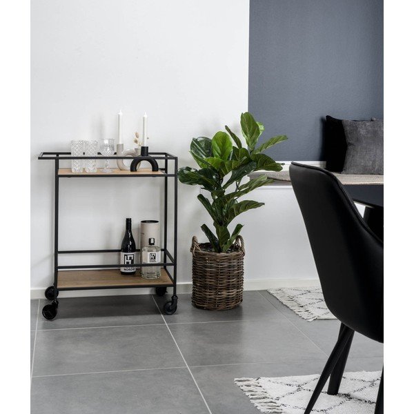 Бар количка с дъбова декорация Vita - House Nordic-image-1