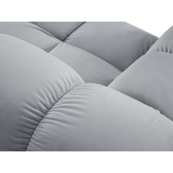 Светлосин кадифен диван 282 cm Bellis - Micadoni Home-image-1